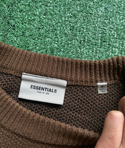 Fear of god essentials rain drum knit sweater