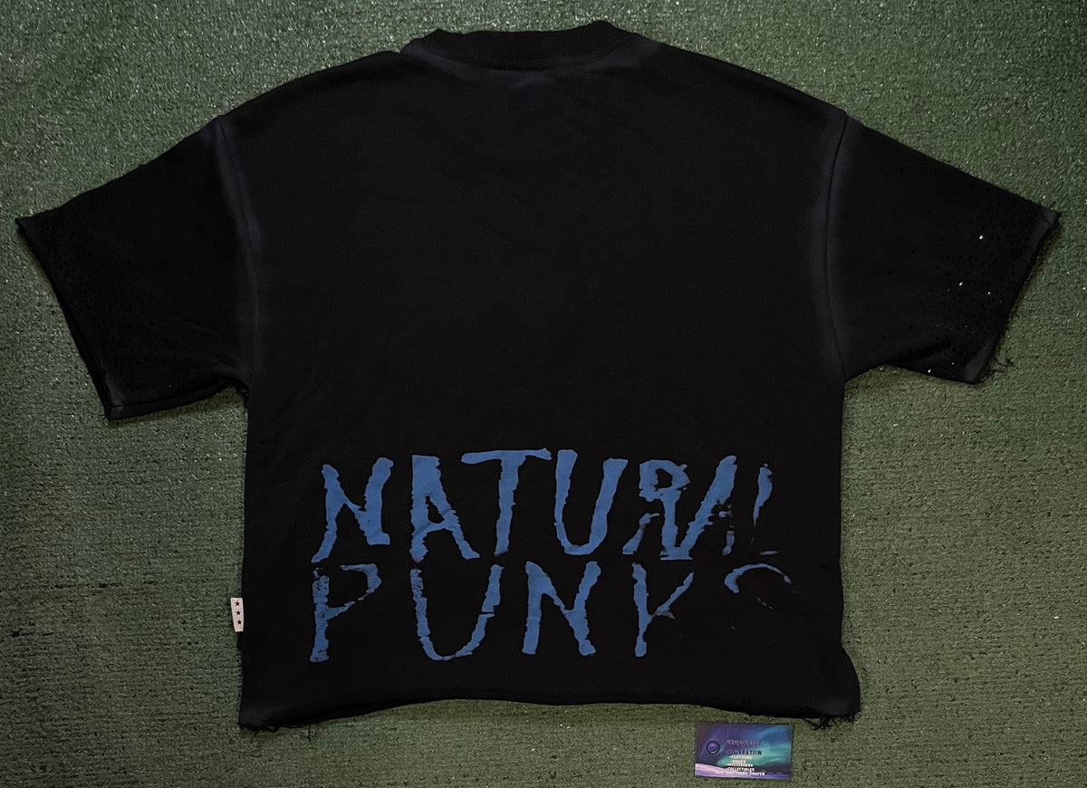 Natural Punks black rhinestone tee