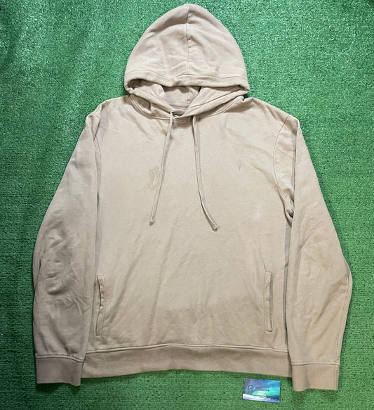 AllSaints raven brown pullover hoodie