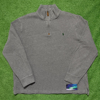 Polo Ralph Lauren Quarter Zip Fleece Grey