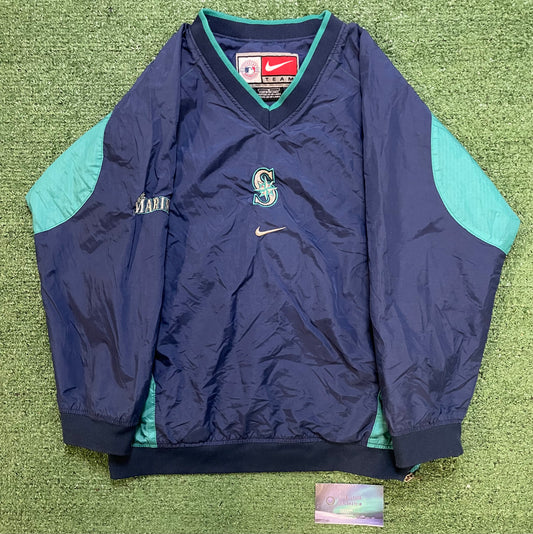 Vintage 1990s Seattle Mariners MLB Nike center swoosh crewneck pullover