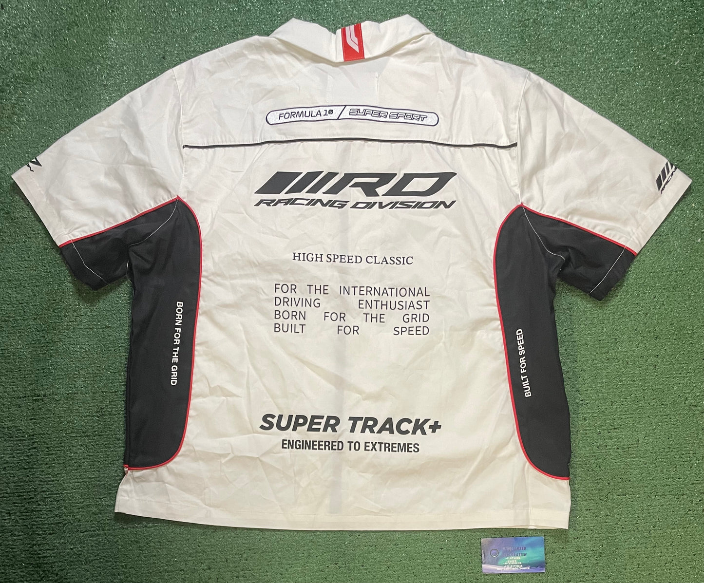 Formula 1 pro racing divison short sleeve zip up