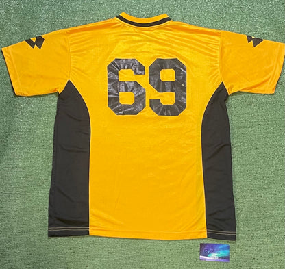 Vintage 1990s lotto black and yellow #69 jersey
