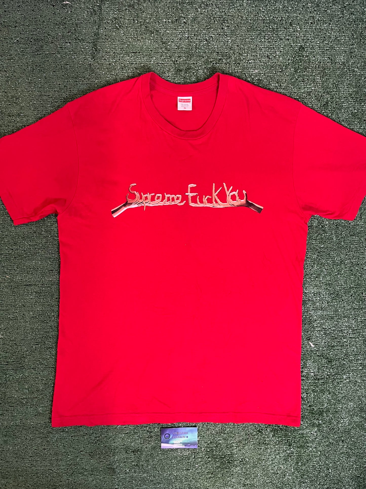 Supreme f*ck you red tee