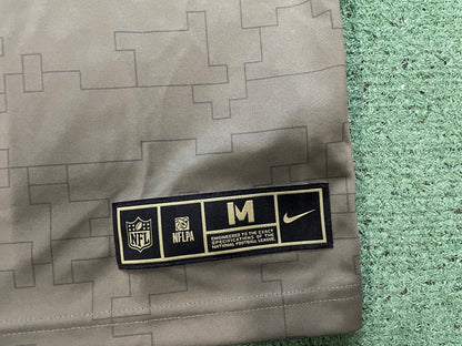 Nike Russell Wilson #3 Olive Seattle Seahawks Salute to Service Jersey