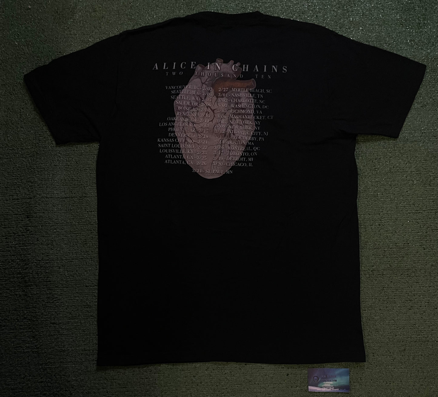 Alice In Chains 2010 Give way to blue tour tee