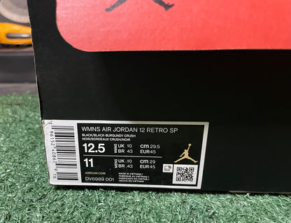 Air Jordan 12 a ma maniere black size 11men/12.5women