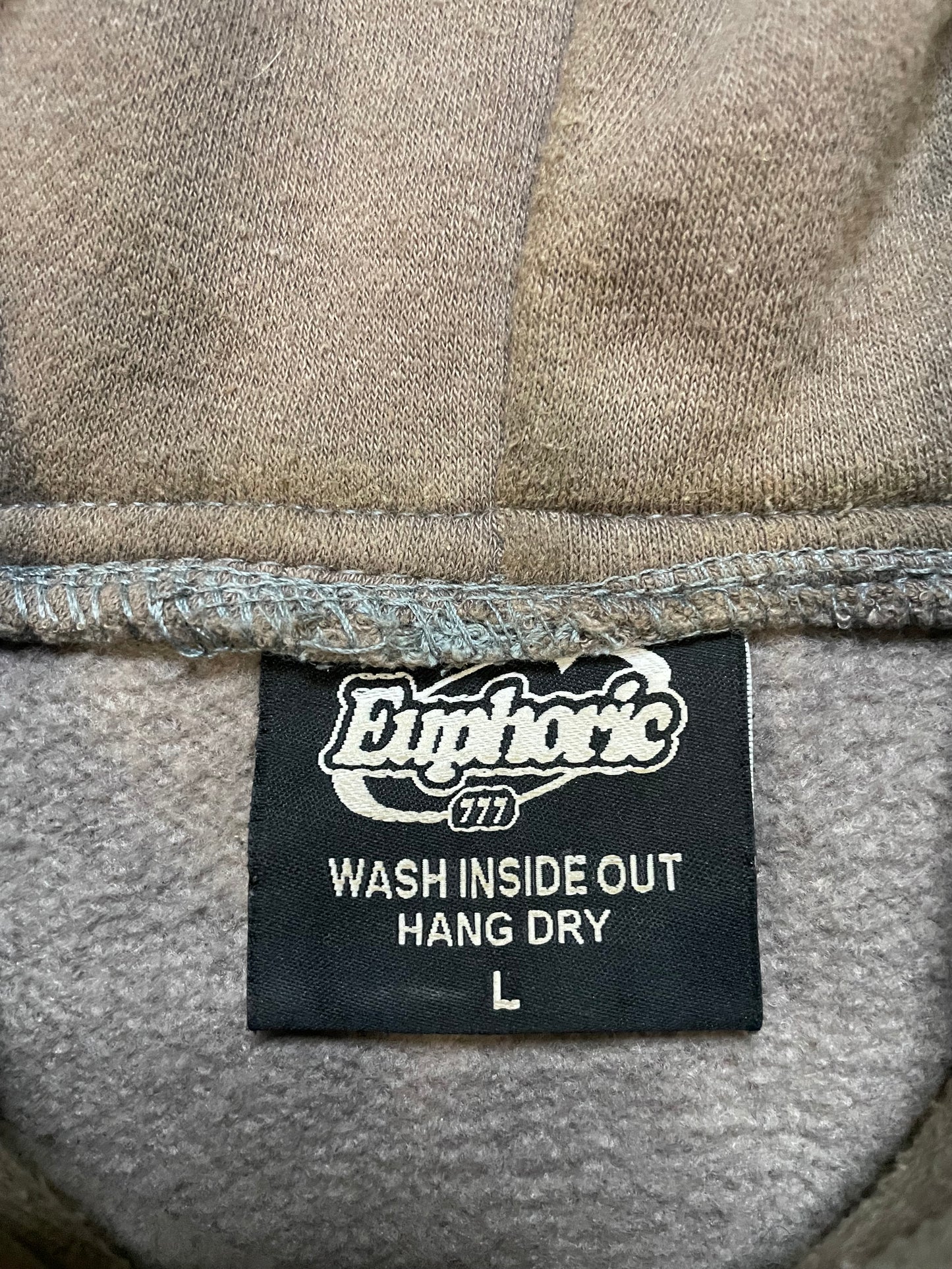 Euphoric mental health matters brown hoodie