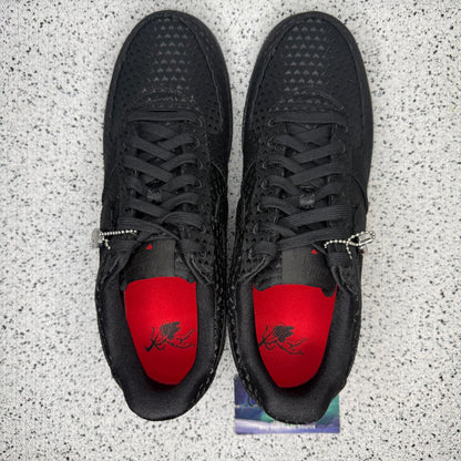 Nike Air Force 1 Valentines Day Triple Black