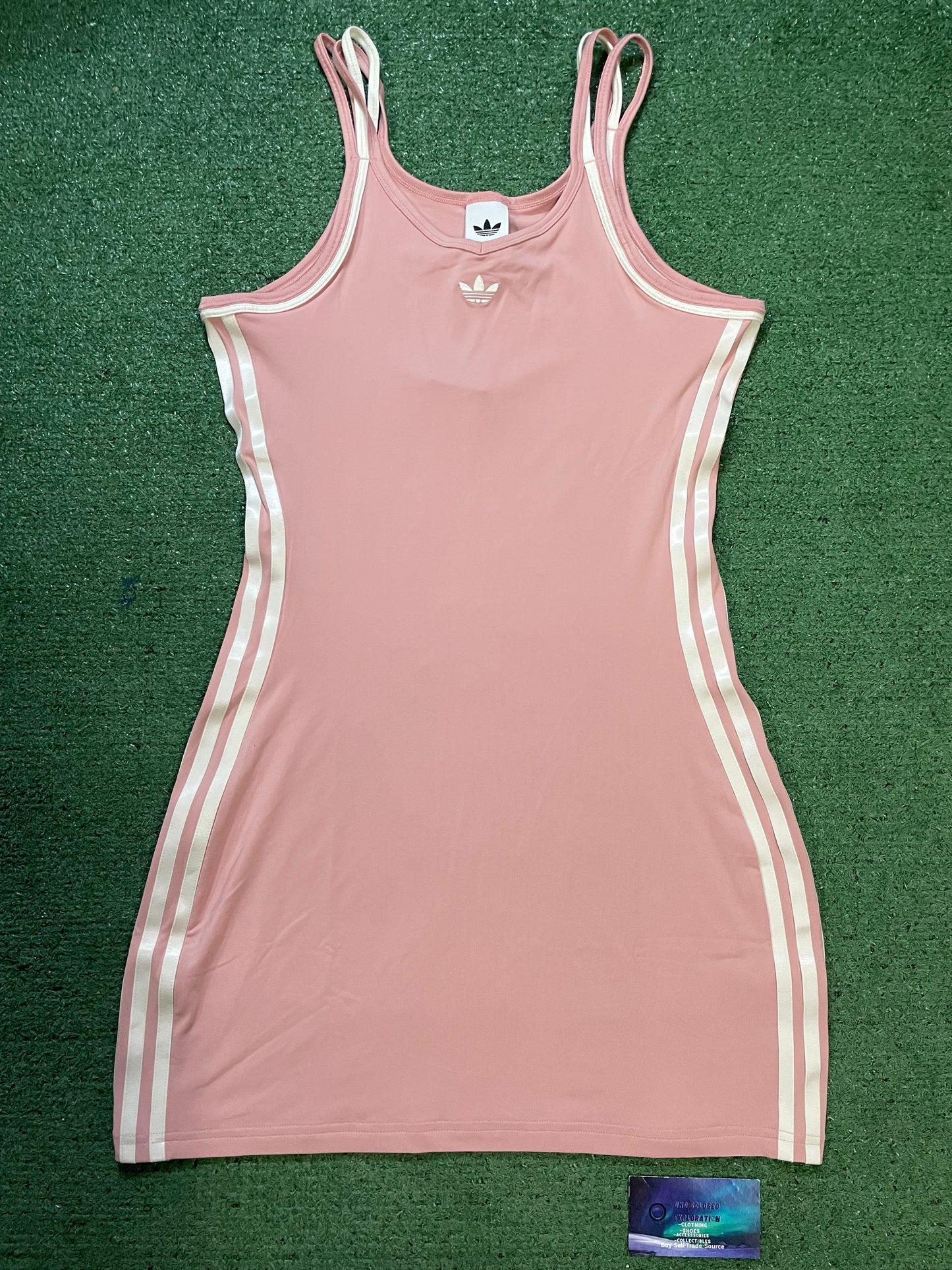 pink Adidas Originals Summer Glow mini dress