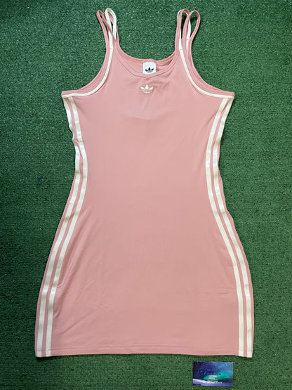 pink Adidas Originals Summer Glow mini dress