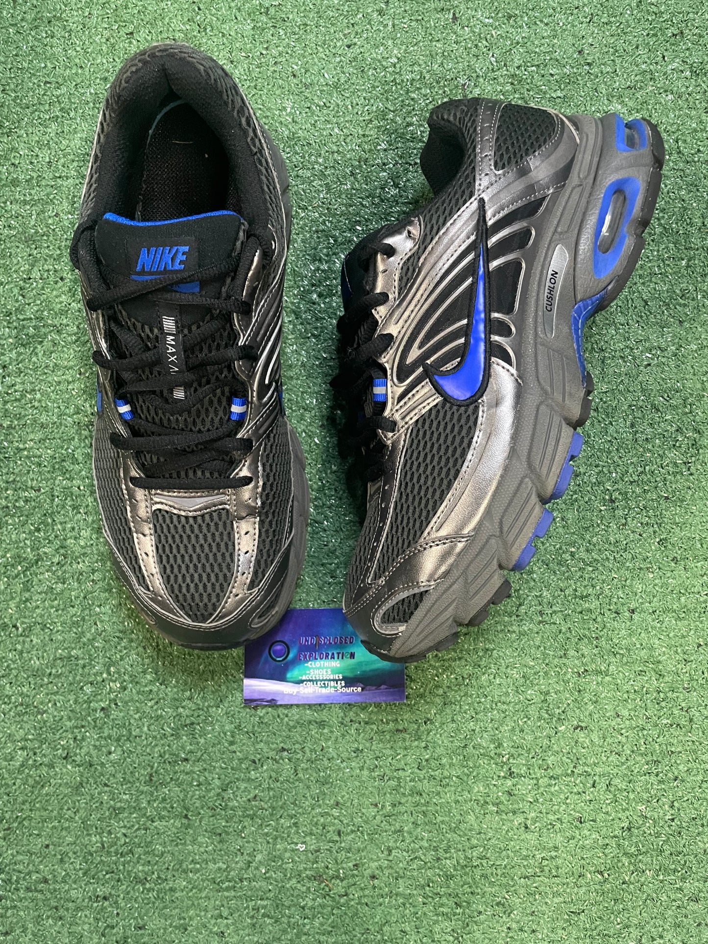 Nike air max moto dark smoke racer blue size 10men/11.5women