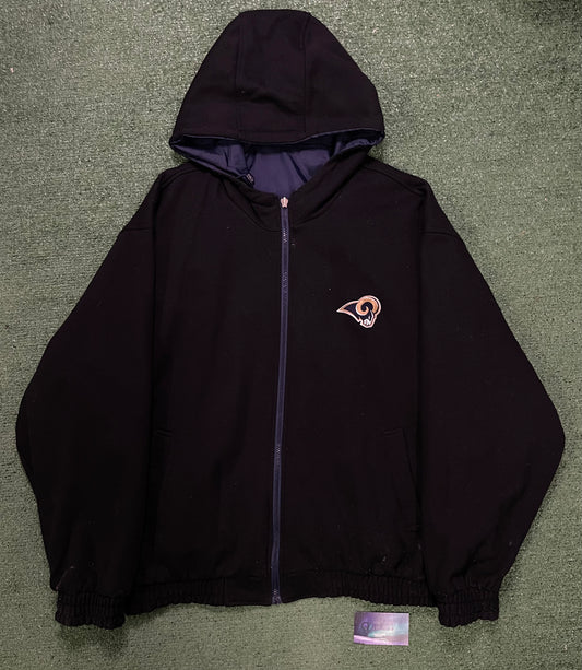Vintage 1990s Los Angeles rams reversible jacket