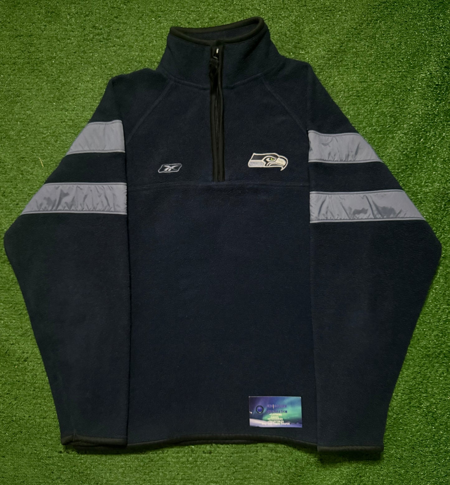 Vintage Y2K Seattle Seahawks Quarter Zip Fleece