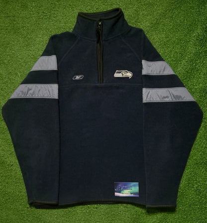 Vintage Y2K Seattle Seahawks Quarter Zip Fleece