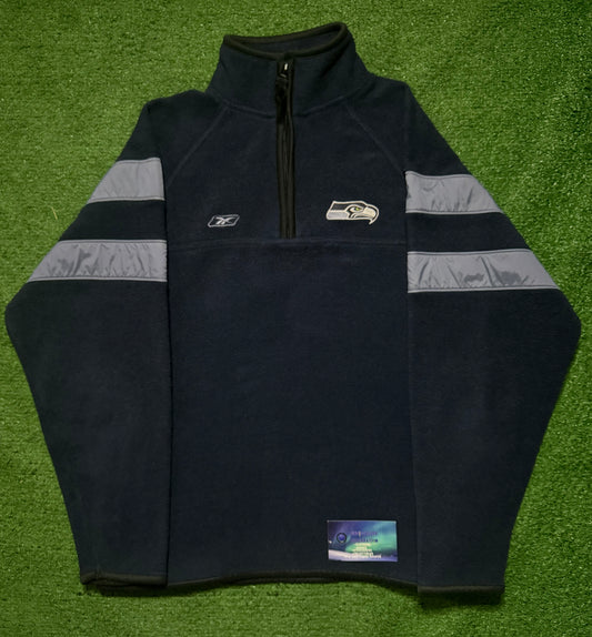 Vintage Y2K Seattle Seahawks Quarter Zip Fleece