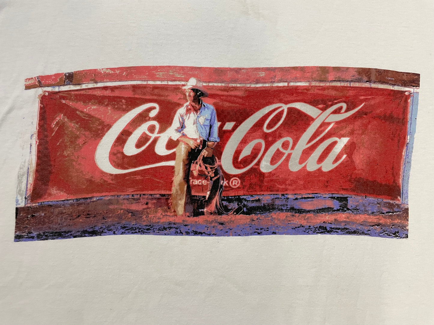 Vintage 1990s Coca Cola rodeo tee