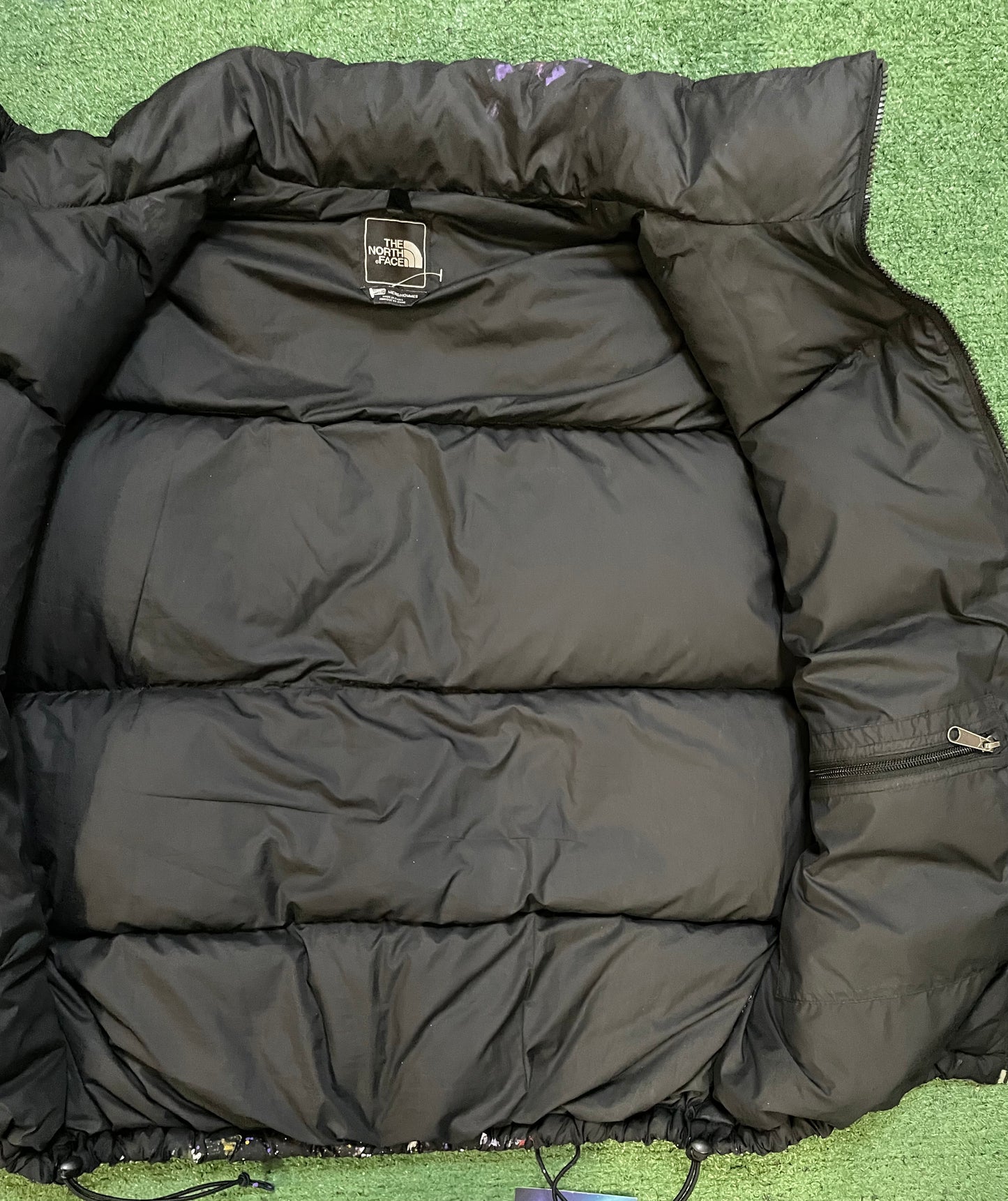 Vintage 2000s The North Face paint splatter vest