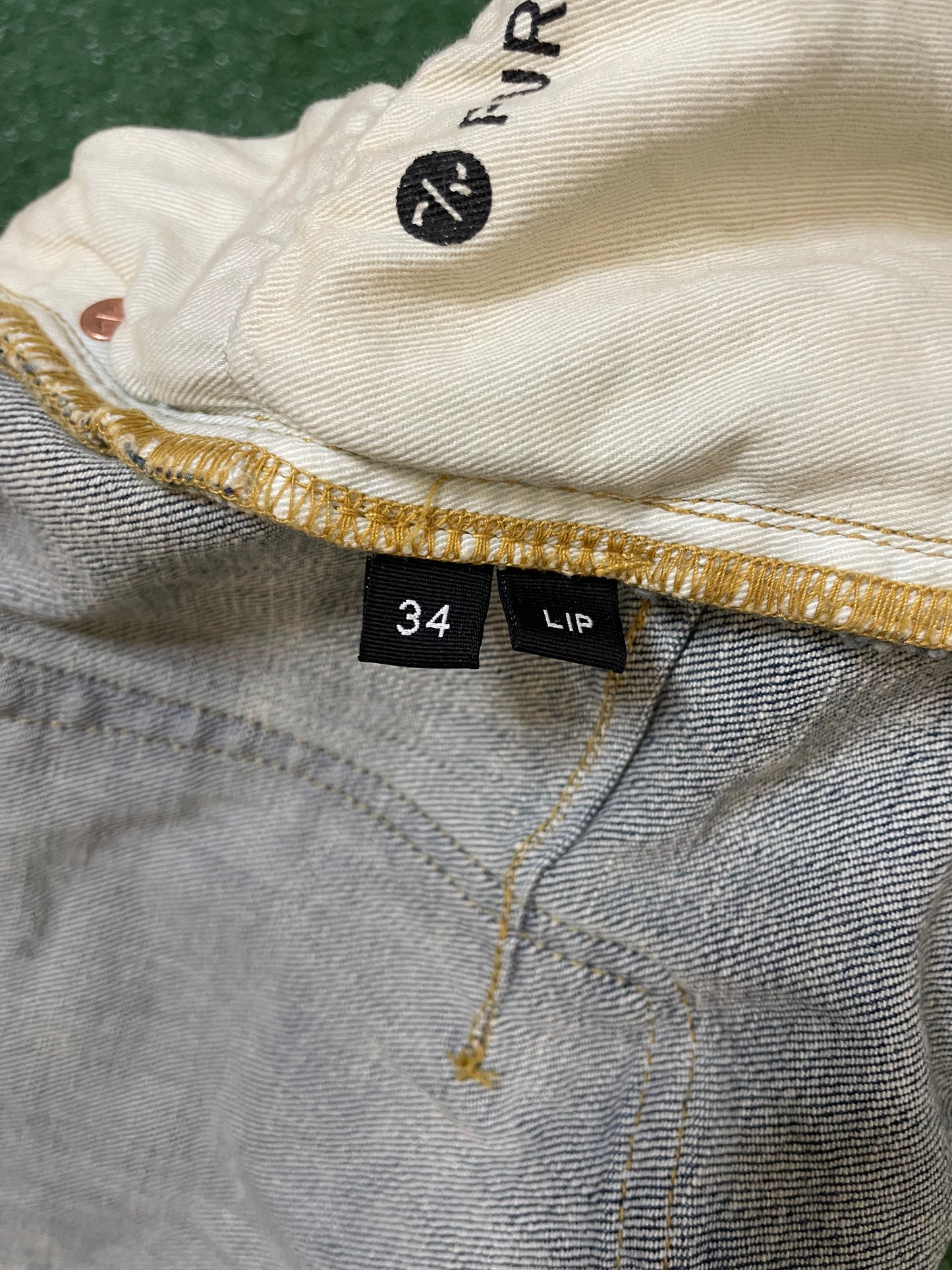 Purple Brand ripped splatter jeans