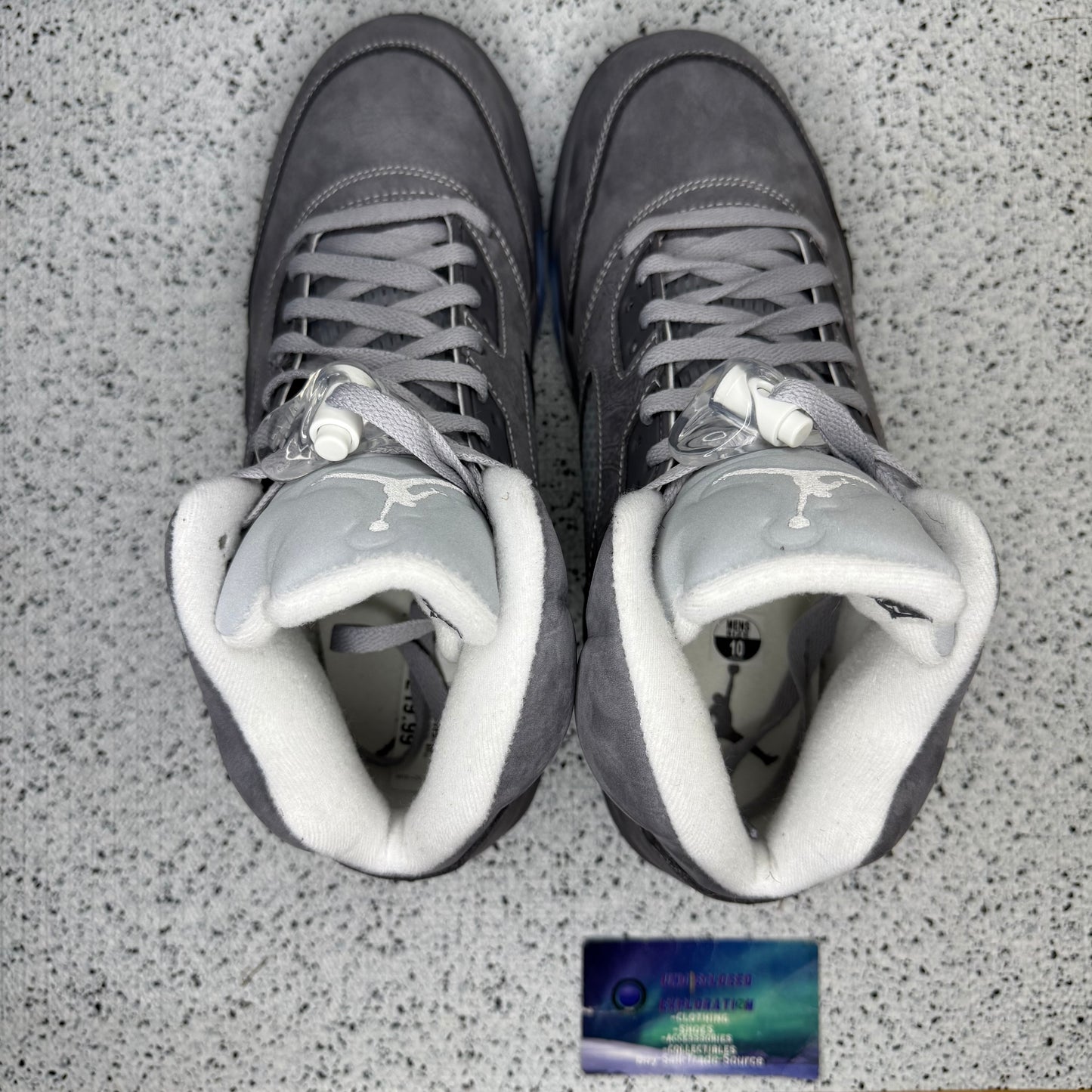 Jordan 5 Wolf Grey 10 Men/11.5 Women “Preowned”