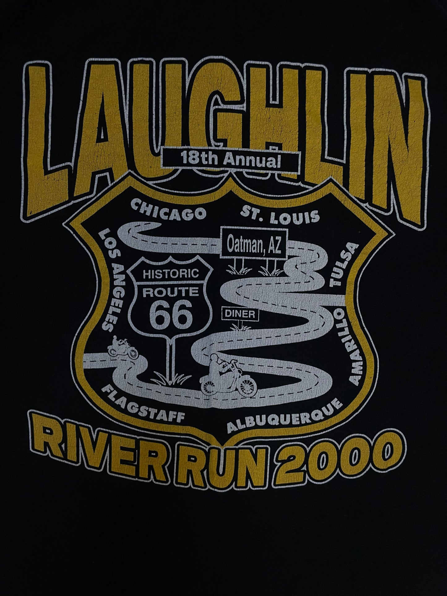 Vintage 2000s LaughLin River run 2000 tee