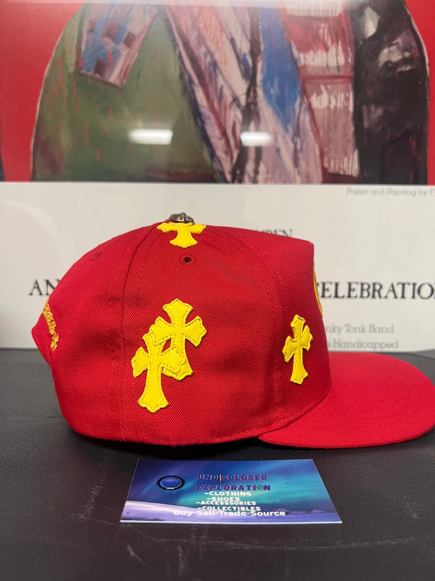 Chrome Hearts CH Cross Patch Red/Yellow hat