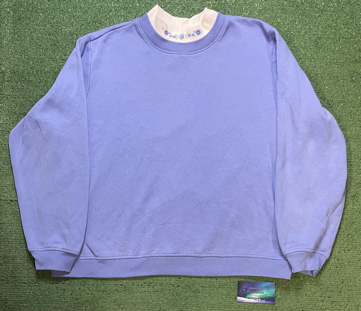Vintage 1990s lilac floral Crewneck