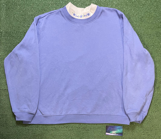 Vintage 1990s lilac floral Crewneck