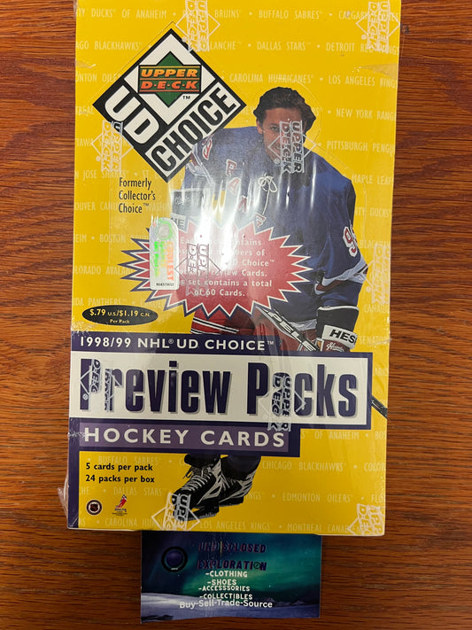 Upper deck 1998/1999 preview packs hockey cards