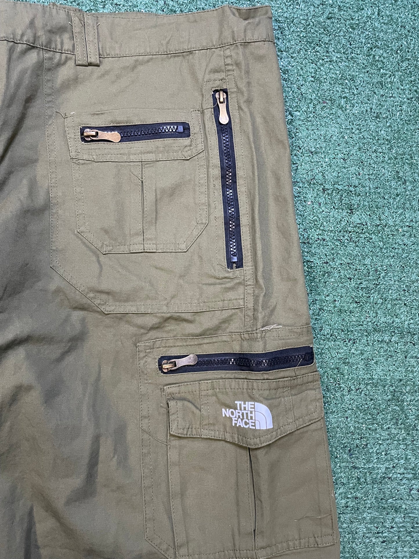 The North Face green olive shorts