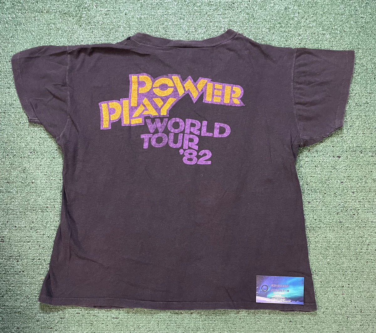 Vintage 1982 April wine Power Play world tour tee