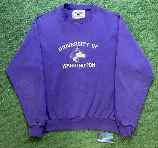 Vintage 1990s UW University Of Washington Crewneck