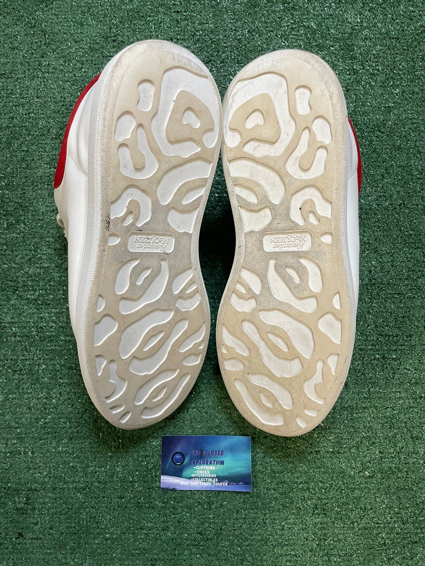 Alexander McQueen white and red oversized sneaker size 14men/15.5women(EU 47)