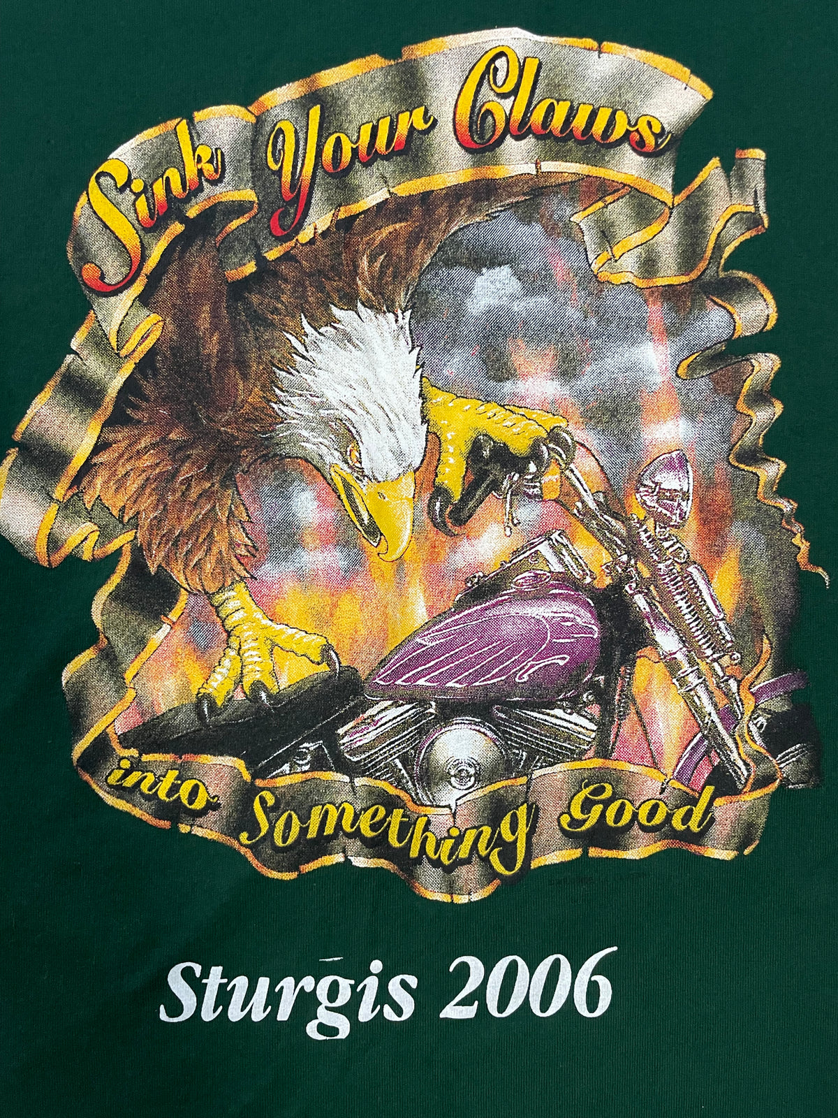 Vintage 2000s Sturgis sink your claws into something good tee