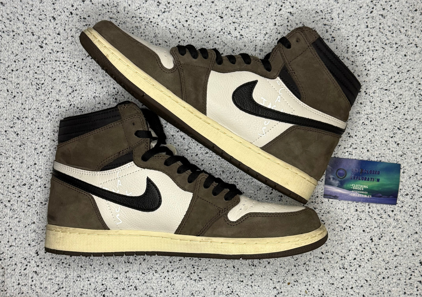 Jordan 1 High Travis Scott Mocha 11.5 Men/13 Women “Preowned”