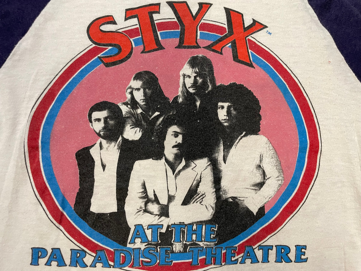 Vintage 1981 Styx Paradise Theatre World Tour raglan shirt