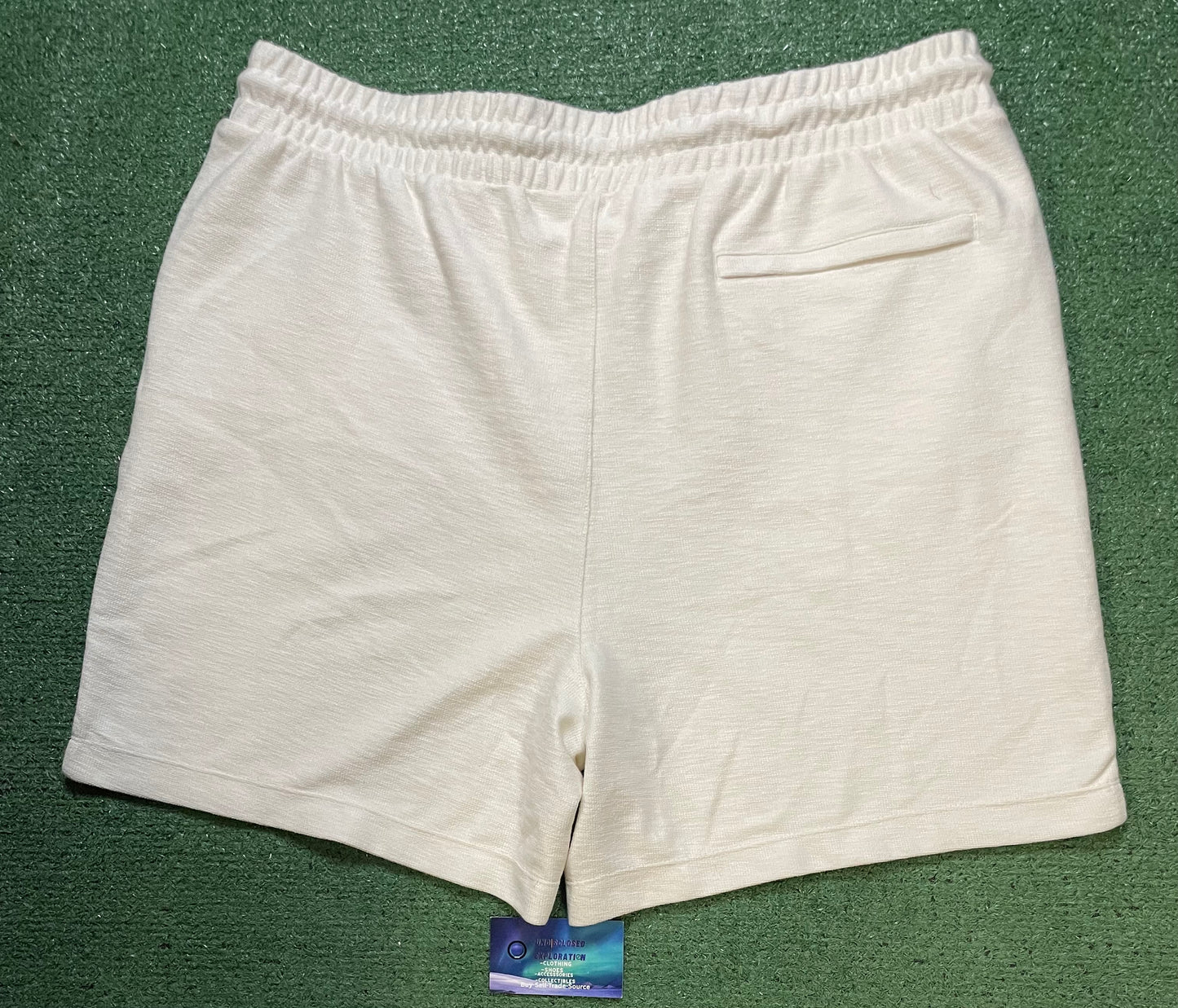 Calvin Klein cream embroidered shorts