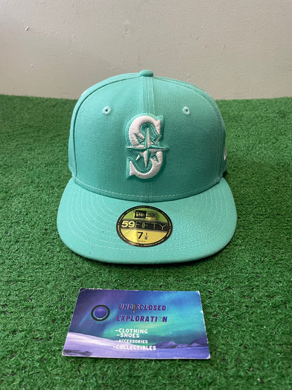 Seattle Mariners mint new era fitted hat