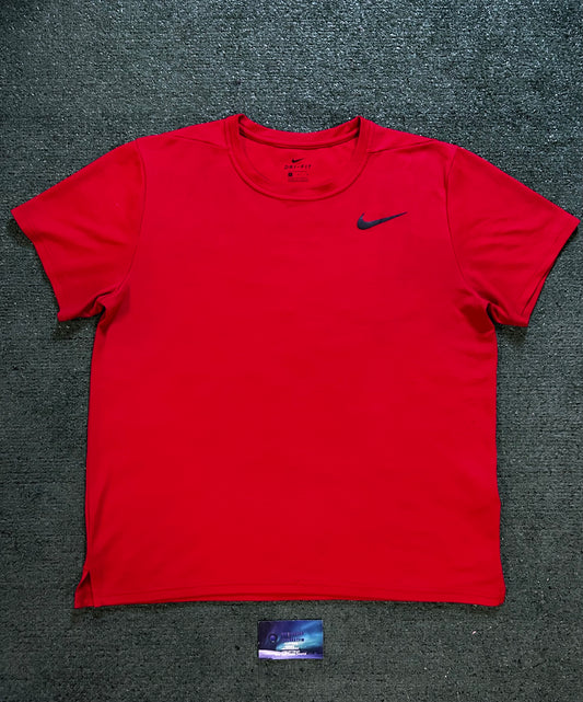 Nike red dri fit legend tee