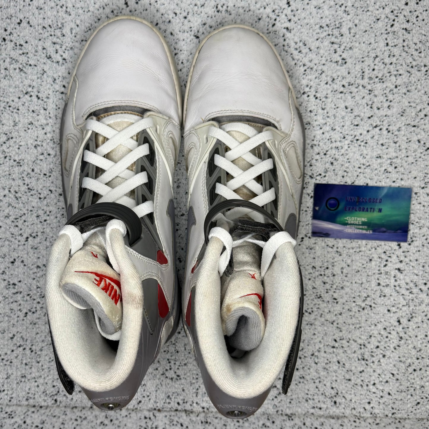 Nike Air Pressure David Robinson White Cement 9.5 Men/11 Women “Preowned”