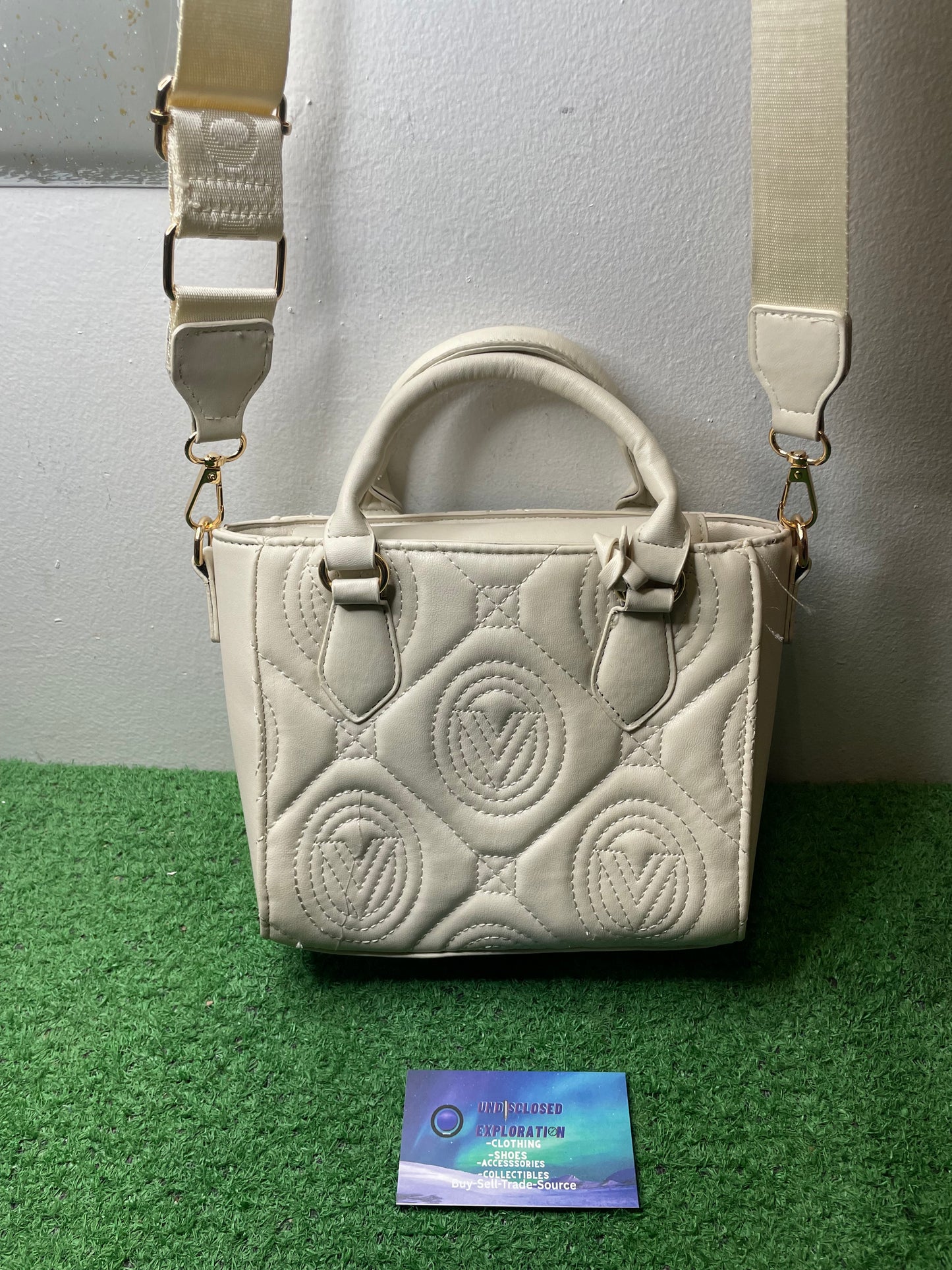 Valentino Orlandi ivory monogram handbag