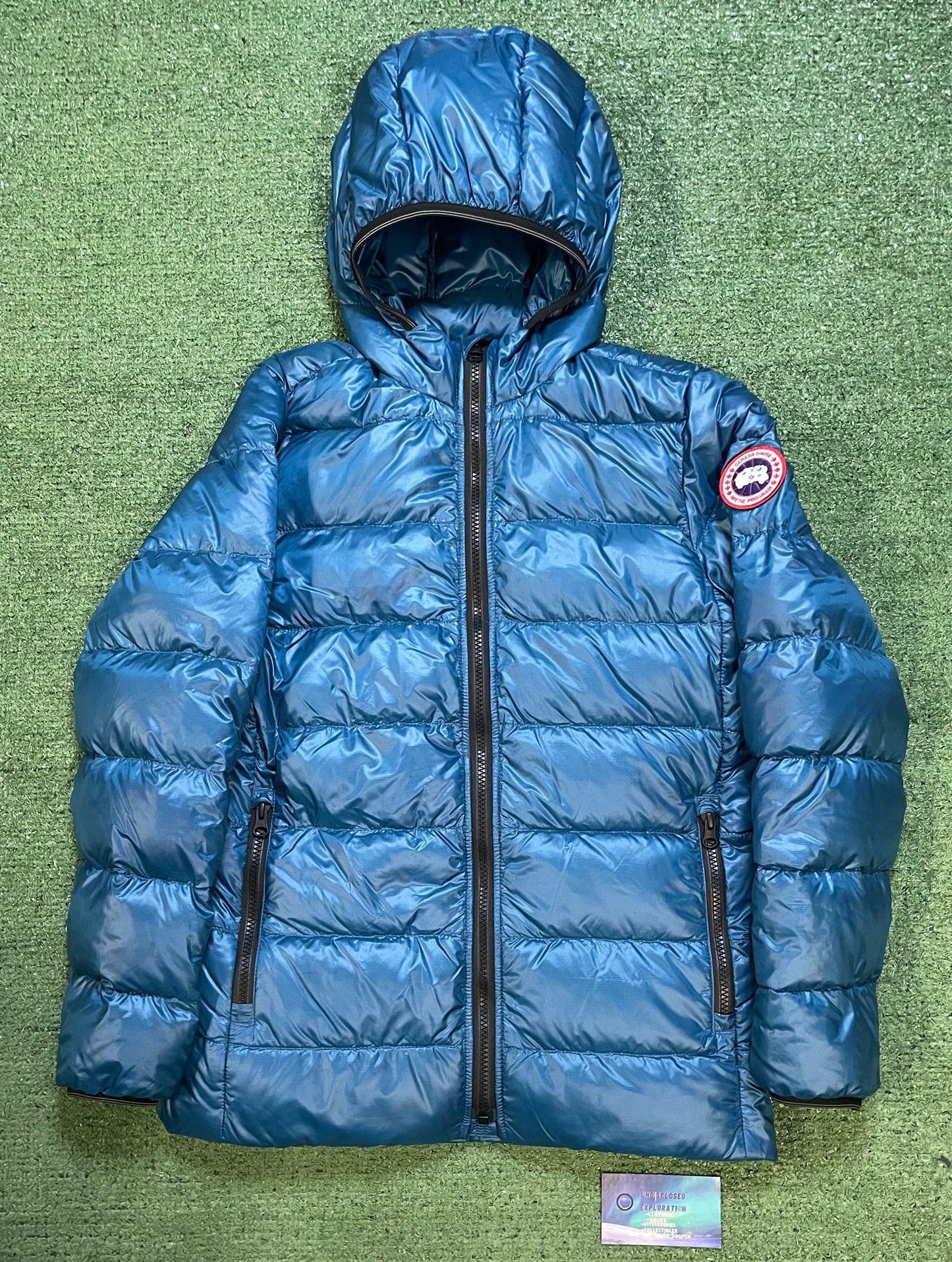 Canada Goose crofton kids guard blue jacket
