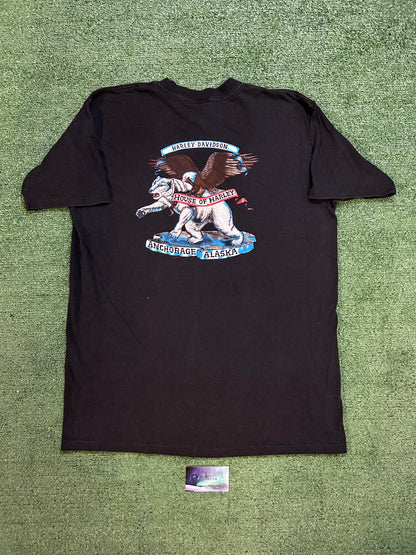 Vintage 1990s Harley Davidson An American legacy tee