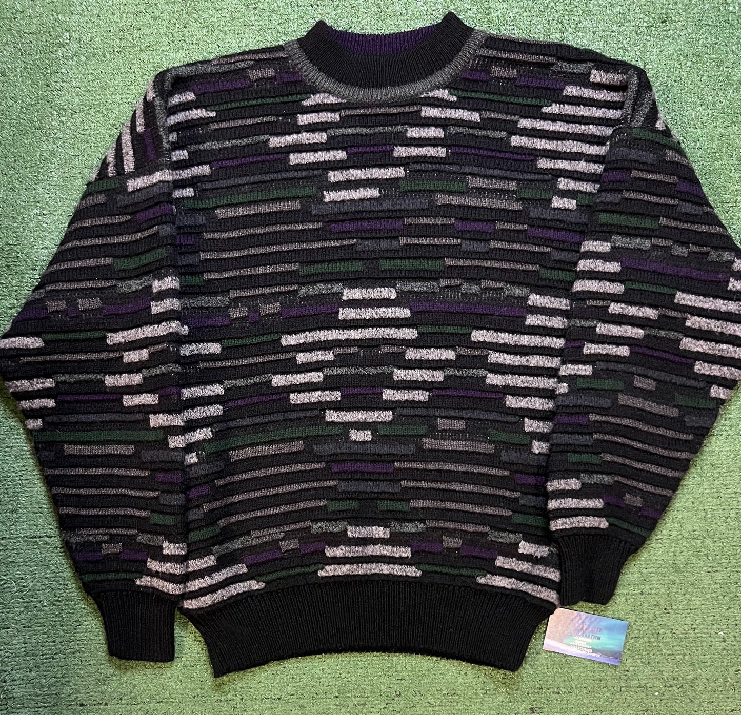 Vintage 1990s mondo Italy textured knit sweater