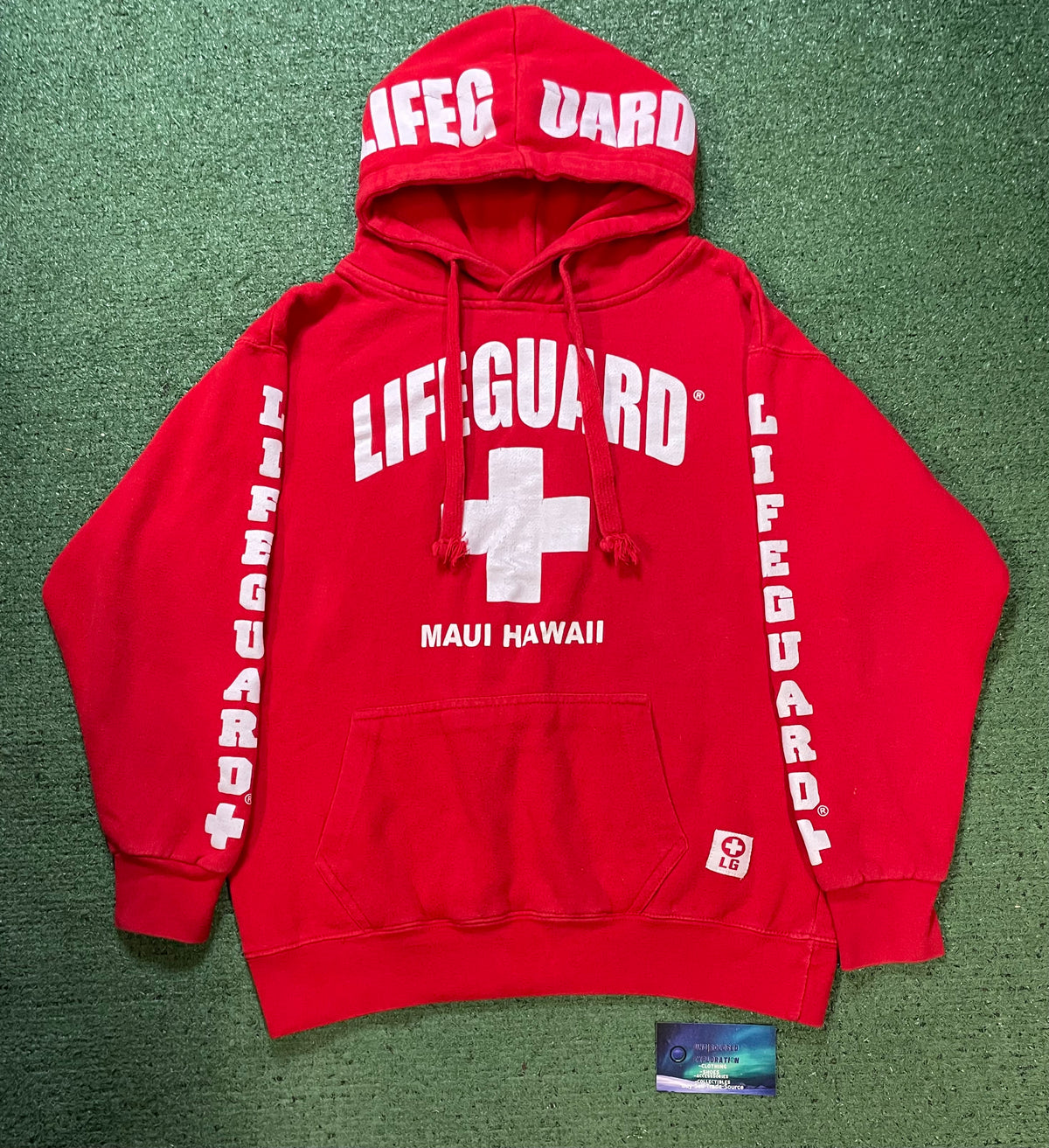 Lifeguard red Maui Hawaii hoodie