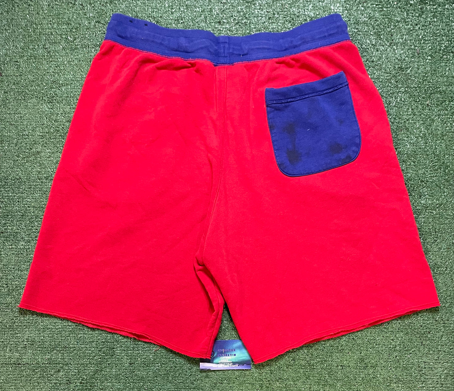 Nike Americana red/blue swoosh shorts
