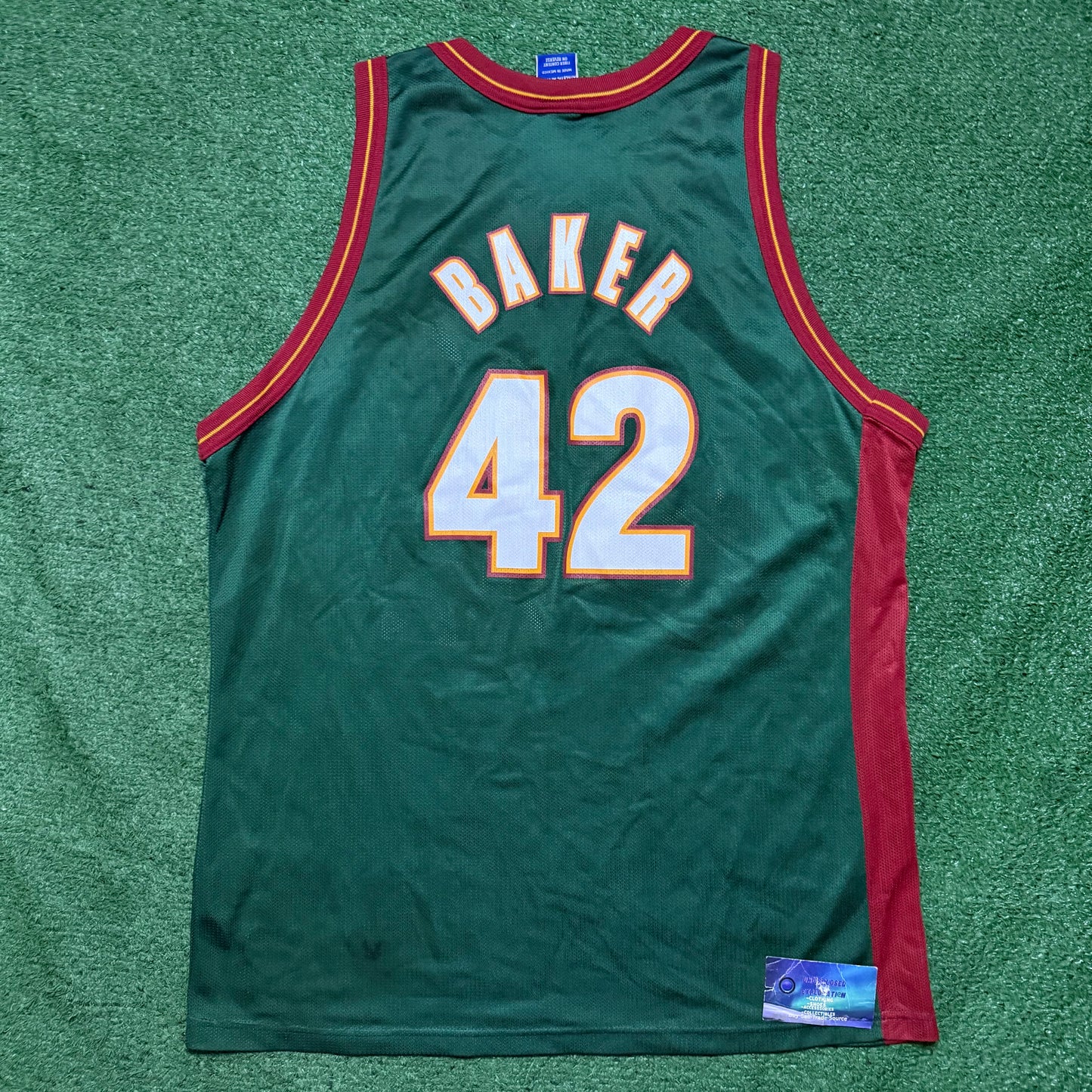 Vintage Seattle SuperSonics Vin Baker Jersey Champion