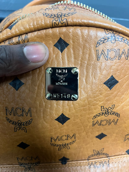MCM Stark backpack cognac Visetos monogram