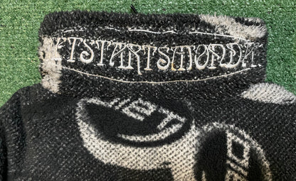 Diet starts Monday fleece puffer jacket