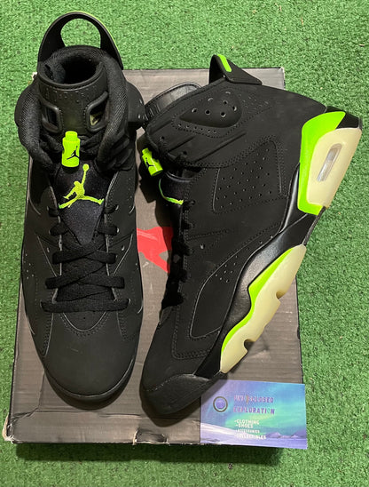 Jordan 6 electric green size 10men/11.5women